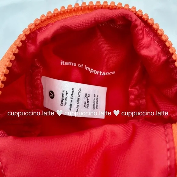💗NWT🍊Lululemon City Adventurer Backpack Nano - Pale Raspberry/Orange Frappe - Picture 3 of 7